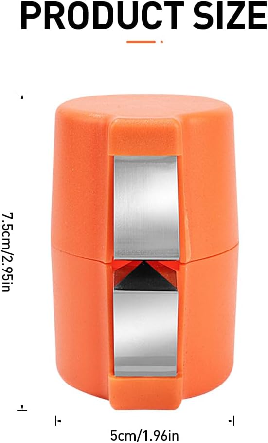 Egg Shell Opener, 2025 New Egg Cracker Tool for Raw Eggs, Stainless Eggs Peeling Tool Kitchen Gadgets, Eggshell Breaker for Hard Boiled Eggs (Orange)