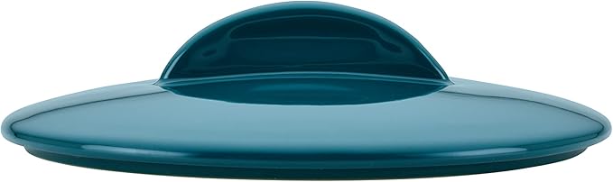 Rachael Ray Solid Glaze Ceramics Casserole Bakeware/Baker Set with Shared Lid, 3 Piece, Teal