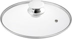 Glass Lids for Pots and Pans, 8, 11, 12, 12.6 Inch Pan Covers for Cookware, Tempered Glass Lid for Replacement, Dishwasher Safe & Microwave Oven Safe (11 Inch)