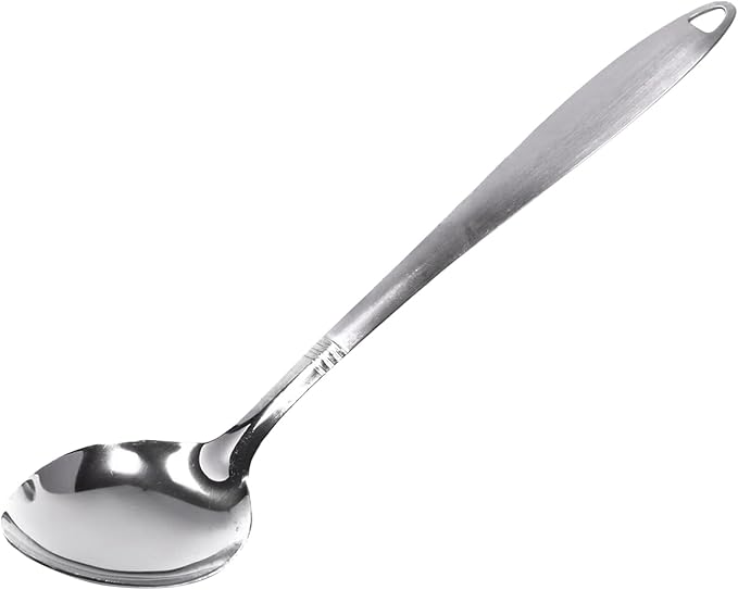 Chef Craft 10230 1-Piece Stainless Steel Solid Spoon,13-Inch