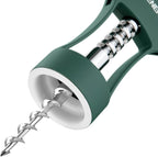 Beneno Wine Opener, Zinc Alloy Premium Wing Corkscrew with Multifunctional Bottles Opener, Sharp Wine Corkscrew with Ergonomic Non-Slip Wing Handle, Dark Green