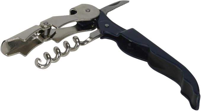 Thirsty Rhino Anggur Double Hinged Waiter's Corkscrew (Set of 6) (Navy Blue)