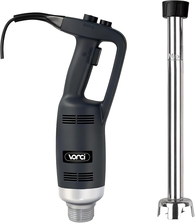 VONCI 500W Commercial Immersion Blender Handheld, 20" 304 Removable Shaft, Heavy Duty Stick Blender with Variable Speed 6000-20000RPM, Long Hand Mixer for Professional Kitchen Use.