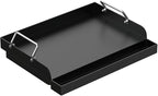 17" x 13" Nonstick Grill Griddle for Most Gas Grills, Universal Flat Top Griddle for Charcoal/Gas Stove, Cooking Griddle Plate with Removable Handles & Grease Groove for Camping, Tailgating, Parties