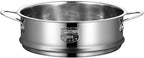 BinaryABC Stainless Steel Dumpling Steamer Basket for Pot,20cm Steamer Insert for Food Veggie Rice Noodle Roll (7.87INCH)
