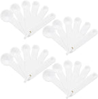 Frienda 20 Pieces White Plastic Measuring Cup Spoons for Kitchen Cooking Baking Dry and Liquid Ingredients