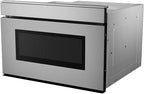 SHARP SMD2479JS Smart Microwave Drawer Oven with Easy Wave Open, 24-inch, 1.2 Cubic Feet, 950 Watt, Concealed Glass Touch Control Panel, Compatible with Alexa Certified, Stainless Steel