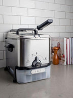 T-fal Compact EZ Clean Stainless Steel Deep Fryer with Basket for Home Use, 1.8 Liter Oil and 1.7 Pound Food Capacity, 1200 Watts, Easy Clean Temp Control, Oil Filtration, 1.8 L
