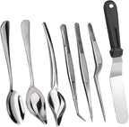 7 Piece Stainless Steel Culinary Specialty Tools Set for Professional Chefs and Home Cooks