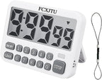 FCXJTU Digital Kitchen Timer, Large Display Countdown/Up Timer with Digits Directly Input, Fast Setting, Loud Alarm, ON/Off, Magnetic Back Stand for Cooking, Baking, Study