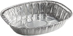 Disposable Oval Roasting Pan - Durable Turkey Roaster Pans Extra Large, Heavy-Duty Aluminum Foil, Deep, Oval Shape for Chicken, Meat, Brisket, Roasting, Baking, Recyclable (100)