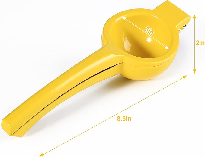 TEZZ Lemon Squeezer, Premium Large Heavy Duty Handhelp Juicer for Lemon, Metal Hand Press Citrus Juicer, Lime Squeezer Bar Tool, Manual Citrus Press