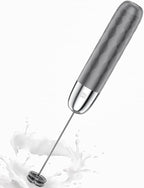 Maestri House Rechargeable Milk Frother, LunaFro Mini Handheld Electric Foam Maker Detachable Stainless Steel Whisk Drink Mixer Foamer Mini Blender for Matcha, Lattes, Cappuccino, No Stand