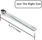3PCS 1/8 Teaspoon(1/8tsp, 0.625 ml, Dash) Single Tiny Measuring Spoon, Small Individual Stainless Steel Measure Spoons Only