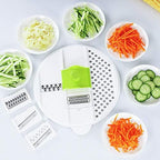 7 in 1 Multifunction Kitchen Gadget set 4L Salad Spinner Vegetable Dryer Grater Slicer