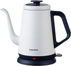DmofwHi Gooseneck Electric Kettle(1.0L),1000W Electric Tea Kettle of 304 Stainless Steel,Auto Shut off,Coffee Kettle for Pour Over and Tea -White