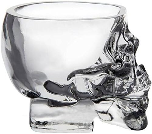 Kitchen & Dining Entertaining Glassware Drinkware Old Fashioned Glasses Skull Cup for Serving Scotch Whiskey Mixed Drinks (6)