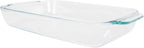 Pyrex Basics 2 Quart Glass Oblong Baking Dish, Clear 11.1 in. x 7.1 in. x 1.7 in.