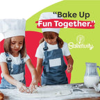 Confetti Swiss Roll Baking Kit For Kids 6-12, Real Jelly Roll Cake Making Set With Pre-Measured Ingredients, Cake Decorating For Girls And Boys With Cream And Rainbow Sprinkles, Kids Baking Gift Set