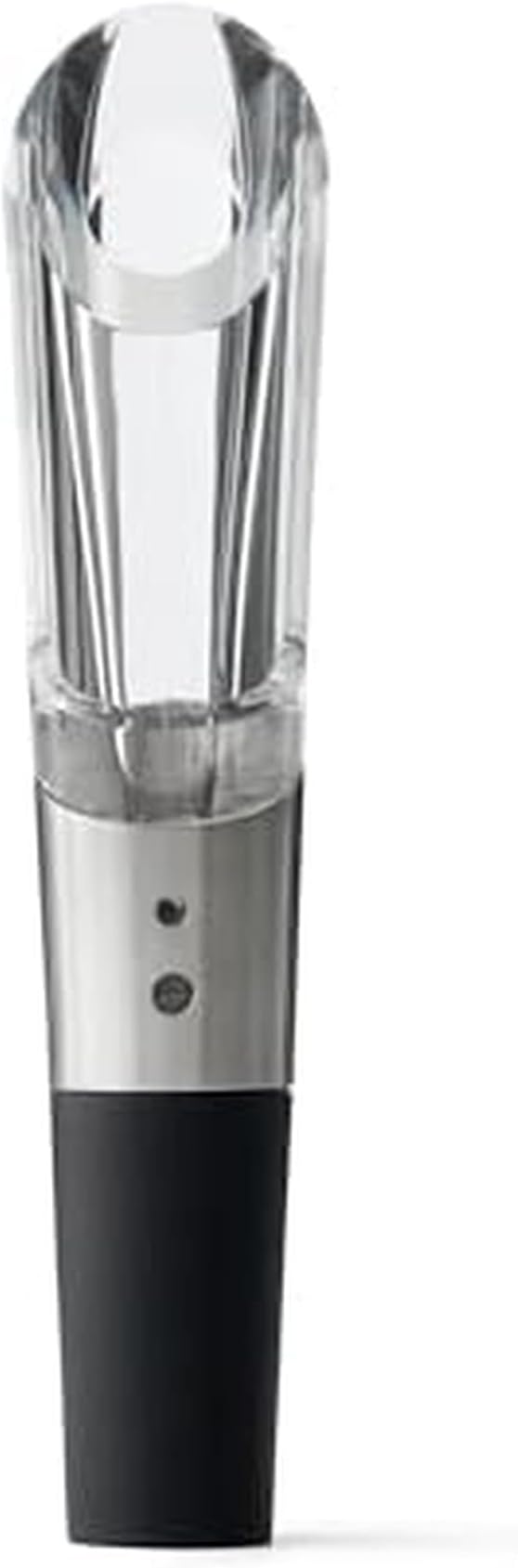Rabbit W6127 Wine Aerator and Pourer, Clear and Stainless Steel Design, Easy to Use for Enhancing Wine Flavor and Smooth Pouring