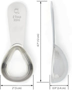 Apace Living Coffee Scoop (Set of 2) - 2 Tablespoon (2 Tbsp / 1/8 Cup / 1 oz) - The Best Stainless Steel Measuring Spoons for Coffee, Tea, and More