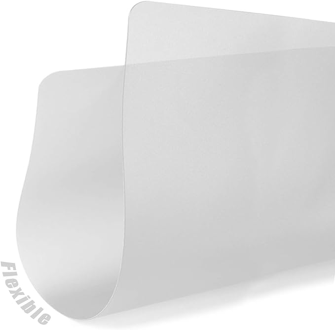 Fotouzy Flexible Plastic Cutting Boards for Kitchen, 4 Frosted Clear Cutting Mats 15 x 12 In, BPA-Free, Non-Porous, and Dishwasher Safe, Set of 4