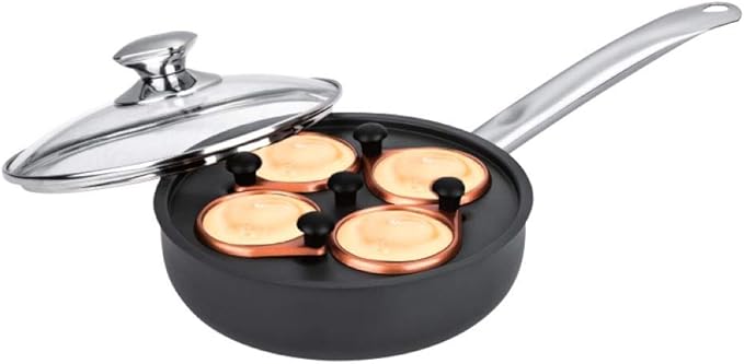 Aramco Hamilton Beach Aluminum Egg Poacher, 8in, Gray