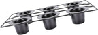 Bewinner 6 Cup Non Stick Popover Pan | Carbon Steel Bakeware for Muffins, Cupcakes & Pudding, Easy, Dishwasher Safe
