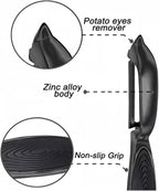 Premium Vegetable Peeler Set – Ultra Sharp Stainless Steel Blades with Non-Slip Ergonomic Handles for Easy Potato, Fruit & Veggie Peeling (2PCS)