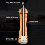 Wooden Pepper Mill Pepper Grinder Kit Manual mills Solid With Strong Adjustable Ceramic Grinders Set 8 Inches
