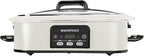 Magnifique 4 Quart Casserole Digital Slow Cooker, Premium Ceramic Bakeware for Oven, Dishwasher Safe Baking Dish, White