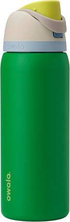 Owala FreeSip Insulated Stainless Steel Water Bottle with Straw, BPA-Free Sports Water Bottle, Great for Travel, 32 Oz, Putting Green