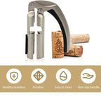 Champagne Bottle Opener, Zinc Alloy Sparkling Wine Cork Puller, Bottle Opener Bar Jar Cork Puller Professional Kitchen Champagne Corkscrew for Sparkling Wine Accessories