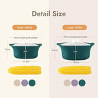 Silicone Multi-Steamer Made in Korea Microwave Steamer for Cooking & Reheating BPA-Free Flexible & Durable (Luna Purple, 30.44 fl oz)