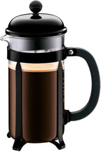 Bodum 34oz Chambord French Press Coffee Maker, High-Heat Borosilicate Glass, Stainless Steel, Black – Made in Portugal