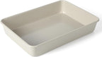 Martha Stewart Gallen 13 x 9 Inch Rectangular Nonstick Carbon Steel Cake and Baking Pan – Cool Grey, Durable Bakeware for Even Cooking and Easy Release