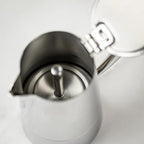 Cuisinox Roma Stovetop Espresso Maker COF-10R, Stainless Steel Coffee Percolator Stovetop, Heat-Resistant & Non-Reactive, 10-Cup Italian Espresso Maker Easy to Clean, Durable Stove Top Percolator