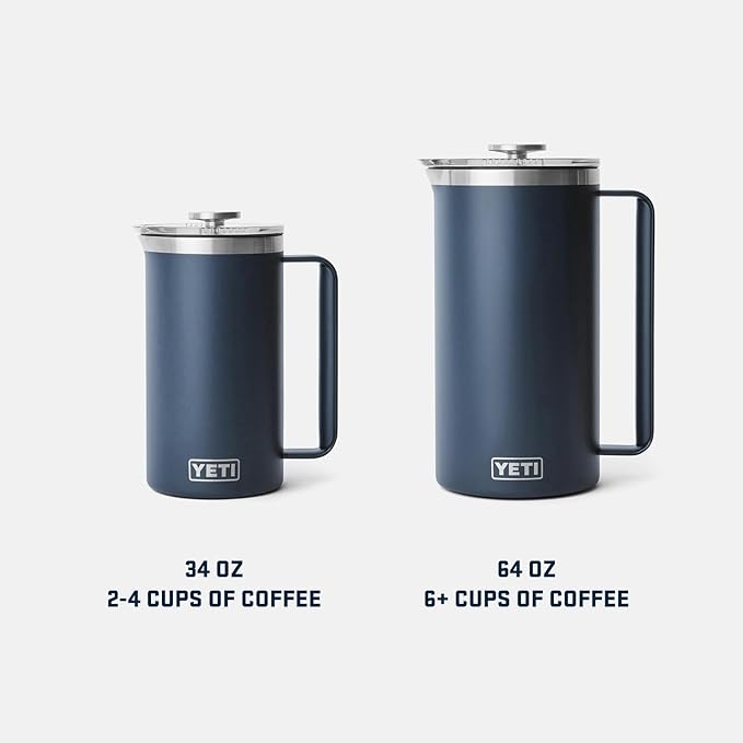 YETI Rambler 34 oz. French Press Coffee Maker, Ultramarine Violet