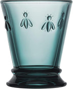 La Rochere Napoleon Bee Blue Tumbler Set of 6 – La Rochere Bee Glassware Sets – Fancy Glassware Drinking Glasses (9 oz)
