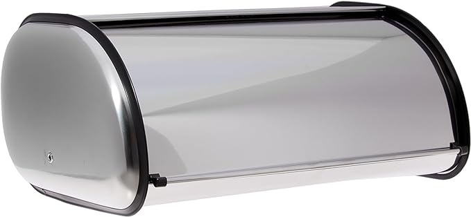 HOME IT Stainless Steel Bread Box for kitchen, bread bin, bread storage Bread holder 16.5x10x8
