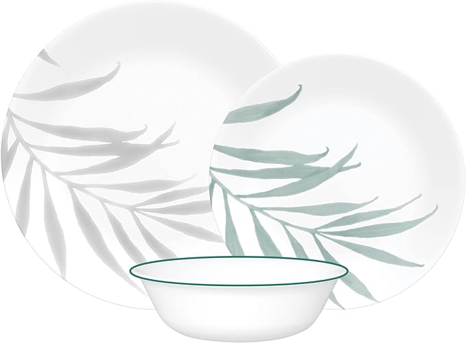 Corelle Dinner Plate, Solar Print, 12 pc Set