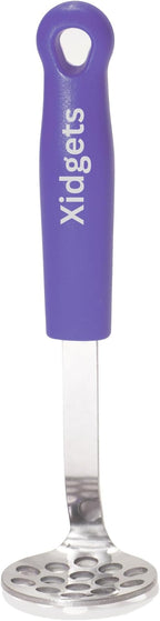 Mini Avocado Masher, Small Potato masher. Heavy Duty, Kitchen Utensil. Stainless Steel, Tiny Masher, Compact Mini smasher for Avocado - Effortless Guacamole Preparation, Dishwasher Safe (Plum Purple)