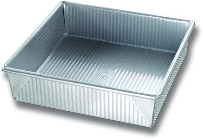 USA Pan Bakeware Nonstick Square Cake Pan, 9 Inch, Aluminized Steel