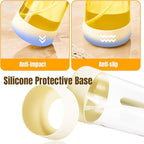 PARACITY 2 in 1 Oil Dipenser Bottle with Silicone Bottom (White-2PCS)