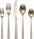 Oneida 897339 Robyn Satin Champagne Mist 20-Piece Flatware Set