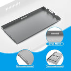 Flat Top Griddle Insert for Blackstone 36 Inch Griddle Powder Coated Steel Cooking Plate with Rear Grease System for Blackstone 1565 1554 1560 1803 1818 1825 1836