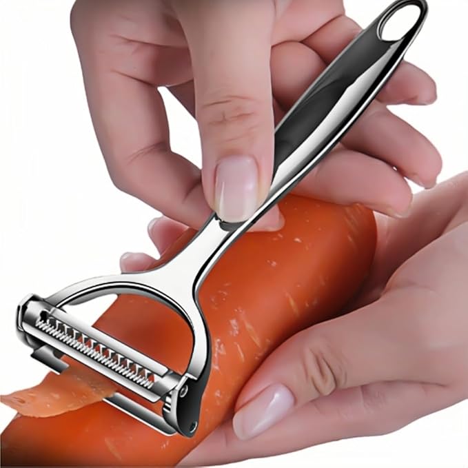 Multifunction Vegetable Peeler Julienne Peeler for Kitchen (2-in-1 peeler)