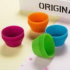 Webake Silicone Cupcake Baking Cups Muffin Liners Reusable Silicon Muffin Tin Non-stick 2-3/4 Inch Regular Size, Pack of 24