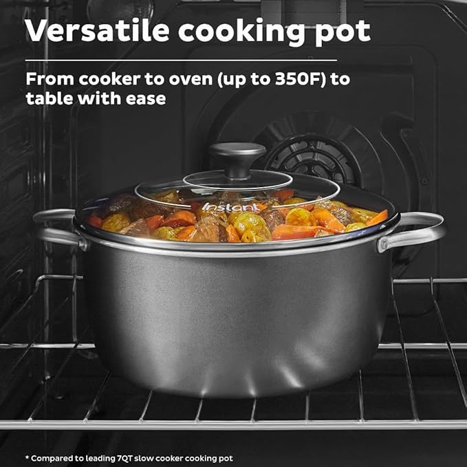 Instant Pot Superior Cooker 7.5QT Slow Cooker and Multicooker, 4-in-1 Functions, Sears/Sauté, Slow Cooks/Roast, Steams and Warms, From The Makers of Instant Pot