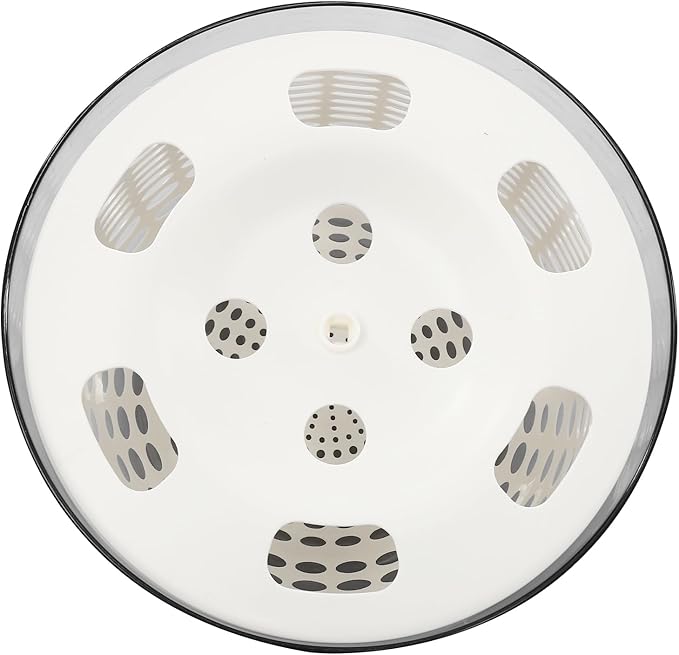 Electric Salad Spinner, 6L Large Lettuce Spinner & Vegetable Dryer, Rechargeable Fruit Washer with Colander Bowl, One-Touch Automatic Fast Drying for Kitchen